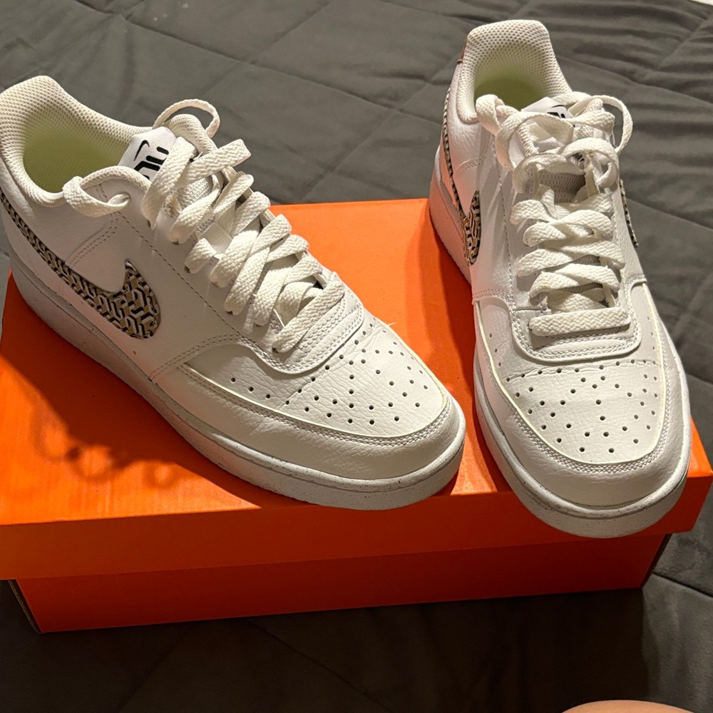 Nike White and Black Athletic Shoes